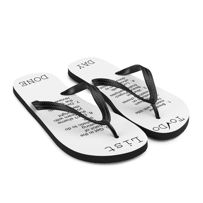 Work from Home To Do List flip flops