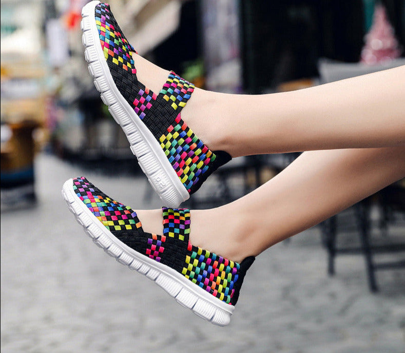 Woven & Colorful Women's slip-on shoes